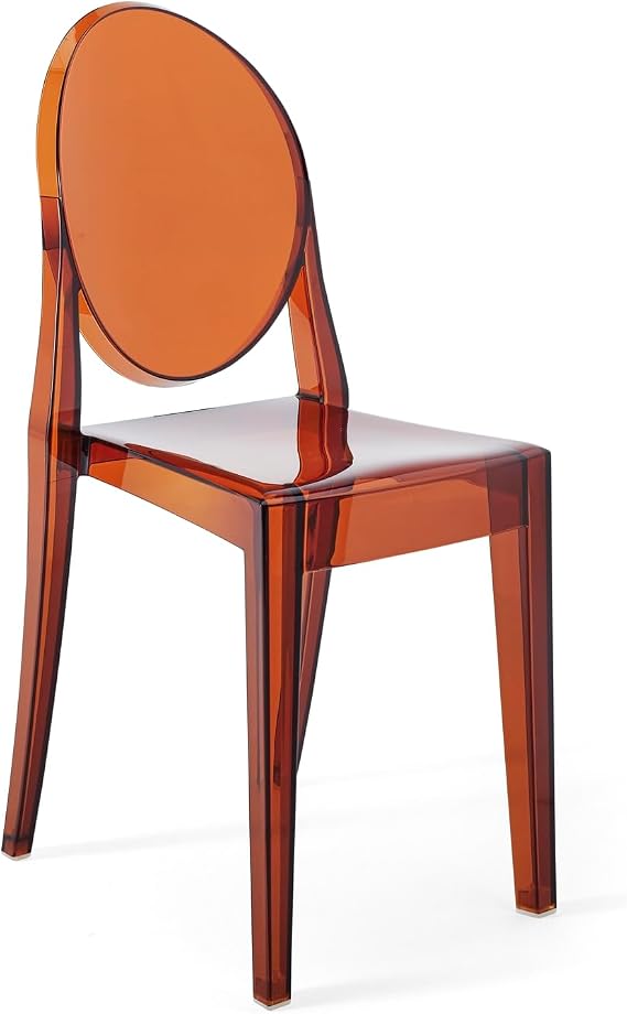 Kartell Victoria Ghost Chair, Set of 2, Amber