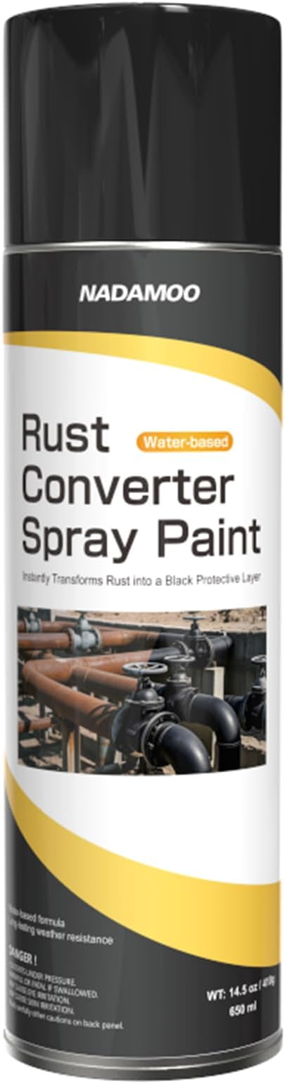 NADAMOO Rust Coverter Spray Paint, Black, 1 Can