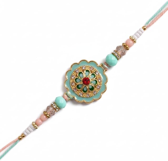 MYZONE Rakhi | Traditional Flower Rakhi For Brother's/Bhai On Rakshabandhan