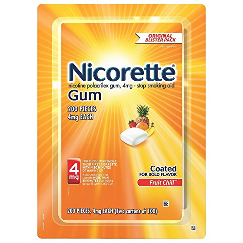 Nicorette Gum 4mg 200 pieces Fruit Chill