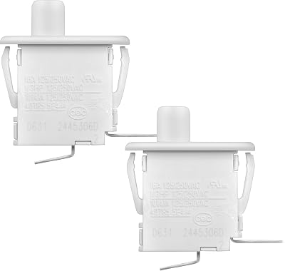 2 pcs 134813600 Dryer Door Switch Compatible with Frigidaire, Electrolux, Kenmore 131843100 1378609 7131843100, 7134813600, AH2330879, EA2330879, PS2330879