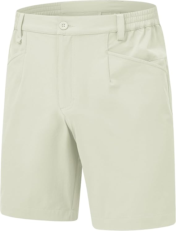 Rdruko Men's Stretch Golf Shorts 7" Dress Casual Shorts