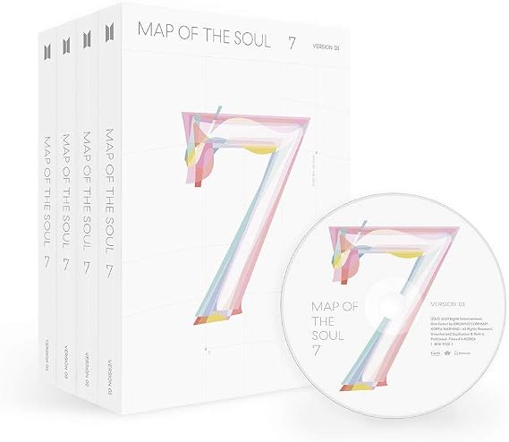 Bighit Ent BTS BANGTAN BOYS - MAP OF THE SOUL : 7 with Key Doll SET [Random ver.] Album+Folded Poster+Key Doll+Hologram Photocard+Extra Photocards Set