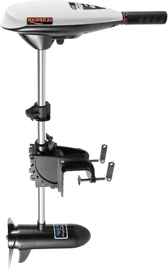 12V 660W Electric Outboard Motor Fishing Boat Engine 1420r/min Electric Trolling Motor Load Capacity 600kg Adjustable Height and Angle 5 Gears Forward 2 Gears Reverse