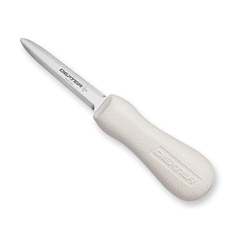 Dexter-Russell 3" Boston-Style Oyster Knife | S134PCP, High Carbon, High Alloy Stain-Free DEXSTEEL Blade | Sani-Safe Polypropylene Handle | NSF Certified | Made in USA