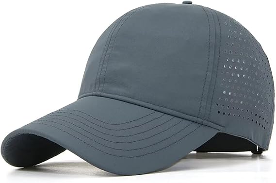 Men Quick Dry Sport Baseball Cap Athletic Mesh Ball Caps Adjustable Running Hats for Women