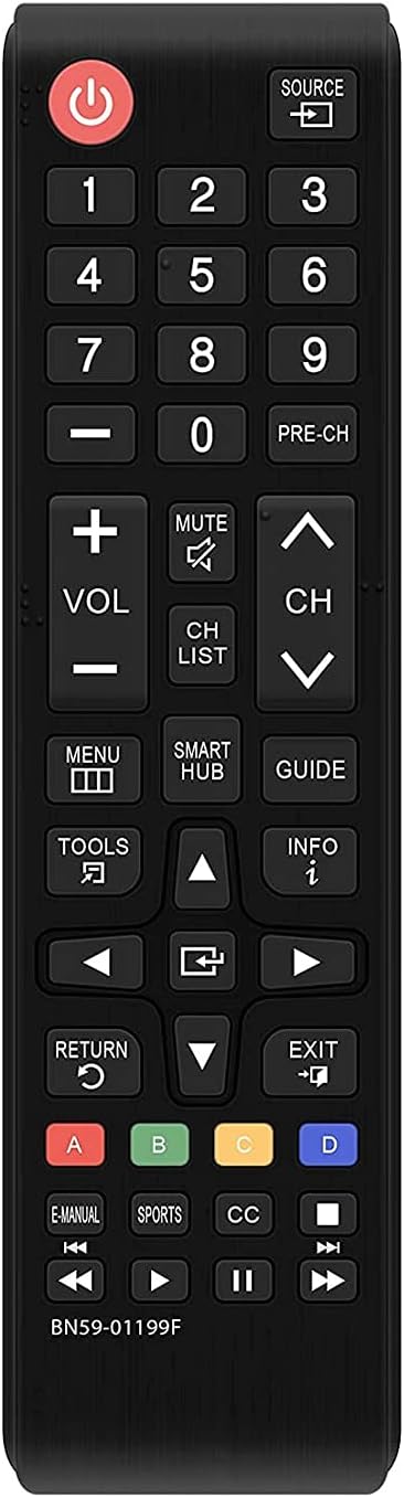 Universal Remote Control for Samsung TV Replacement for LCD LED HDTV 3D Smart Samsung TVs Remote