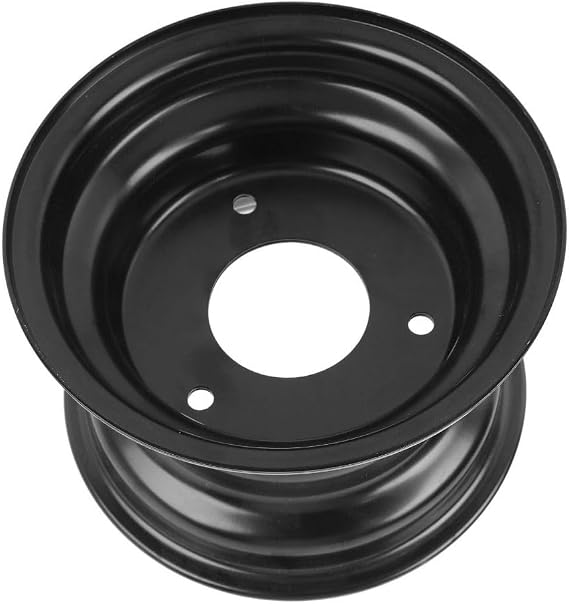 145/70-6 Go Kart Wheel Rim 3 Holes 6 Inch Aluminum Alloy Stylish Look Enhanced Traction for ATV Quad Dirt Bike Ride On Mower