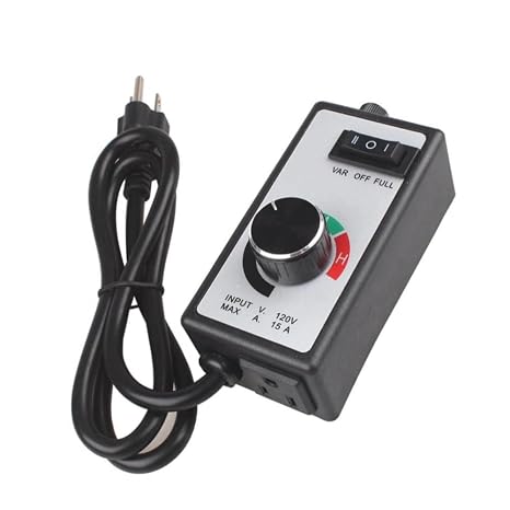 Speed Controller Fan Controller Motor Controller Variable Fan Speed Controller Control Speed Adjustment AC120V Maximum Current 15A