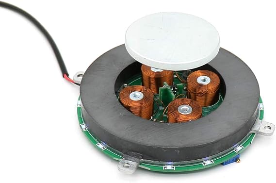 DIY Magnetic Levitation Module Platform with 4 LED Lights can Load-Bearing 500g