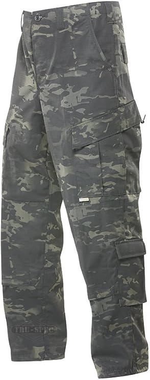 Tru-Spec Tactical Tactical Response Men's Pants, Drawstring Waist Button Fly, Slanted Cargo Pockets, Deep Slash Pockets
