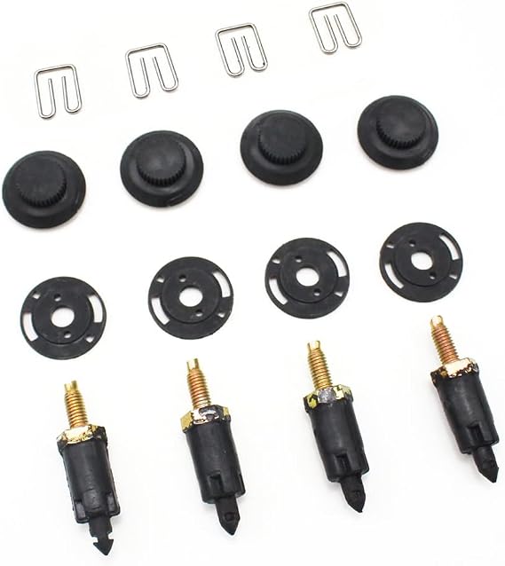 [Car Parts] Car Accessories HDI Engine Cover Clip Bolt Bonnet Hood Kit for Peugeot 206 207 307 Partner Citroen Berlingo C4 Coupe C5 Xsara [Easy to Replace]
