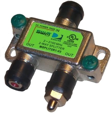 DirecTv MSPLIT2R1 Approved Zinwell 2-Way Wide Band SWM Splitter