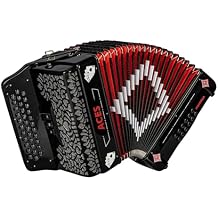 Hohner ACES II 34-Button Accordion with 3 Registers, Black, EAD