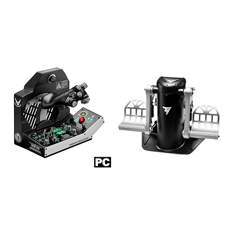 THRUSTMASTER Viper TQS Mission Pack: Metal Throttle Quadrant System & TPR Pedals (Compatible with PC)