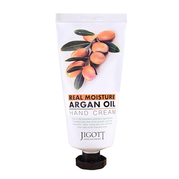 Jigott Real Moisture Argan Hand Cream 100ml/3.38fl.oz - Excellent Hydration Hand Cream (Argan)