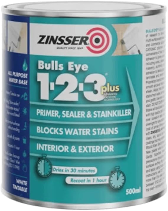 Zinsser BULLS EYE 1-2-3 *PLUS*** 5 Litre White