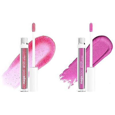 wet n wild Mega Slicks Lip Gloss 2-Pack | Crushed Grapes & Berried Treasure | Hyaluronic Acid | High Shine