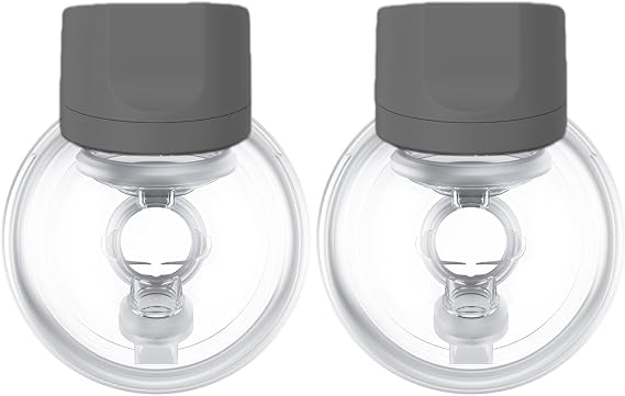 Momcozy Breast Pump Electric Pump Portable, Smart Display, 2 Count, Charcoal Gray