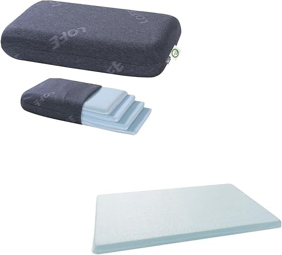 Adjustable Thin Memory Foam Pillow + Adjustable Memory Foam Pillow's One Layer