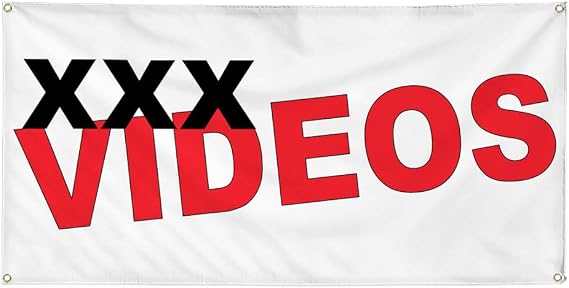 Vinyl Banner Multiple Sizes  Videos Black Red Lifestyle Outdoor Weatherproof Industrial Yard Signs 10 Grommets 60x144Inches