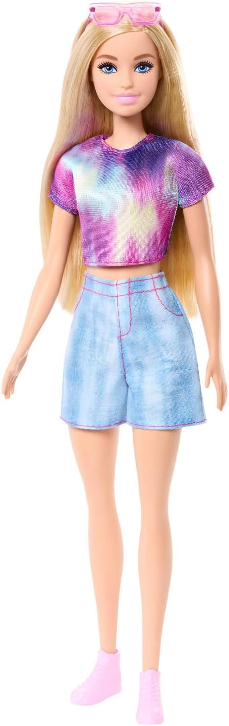 Barbie 'Malibu' bebek Çıkarılabilir klasik elbisesi ve güneş gözlüğü gibi aksesuarlarıyla Barbie Mysteries: Beach Detectives, JFV63