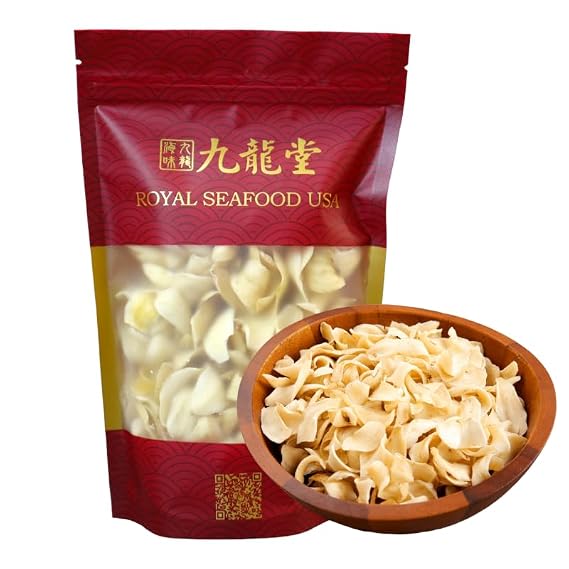 Royal Seafood USA Premium Sulfur free Dried Lily 225g/8oz Bulbs Fresh Natural, Chinese herbal tea, Bai He Porridge, Pack in USA