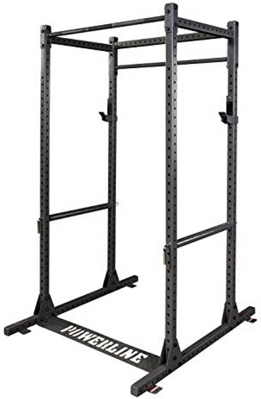 Body-Solid Powerline PPR1000 Power Rack - Steel Frame Squat Cage with J-Cups and Safety Pipes for Home Gym Strength Training