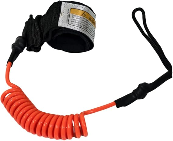 Surfboard Leash, Straight Surf Board Leg Rope with Wrist/Ankle Strap - Universal Design for Shortboards, Longboards, Paddleboards - Surfboard Replacement Accessory