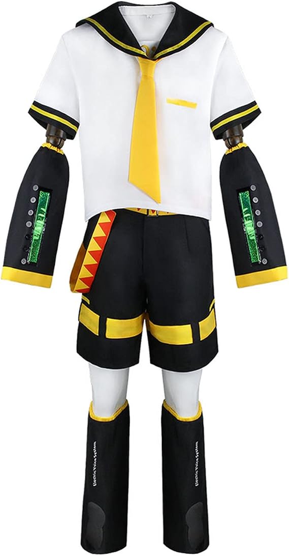 Vocaloid02 Kagamine Rin Cosplay Kagamine Len Costume Halloween Uniform Outfit
