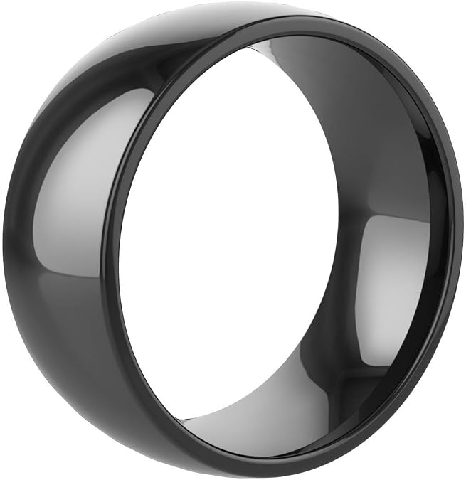 Compatible with Ios Android Smart Ring with Nfc Secure Quick Trigger Command Waterproof Ceramic Rings for Men and Women (Size : 11#)
