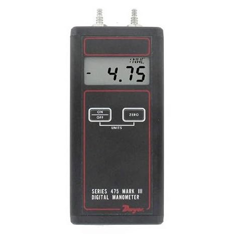 Dwyer 475-0-FM Digital Manometer, 10" WC