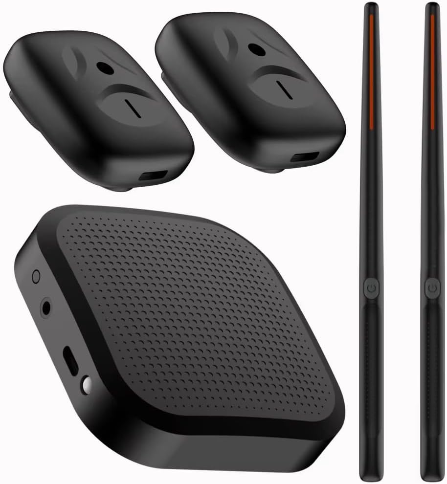 Electronic Virtual Air Drum Set Portable Professional Virtual Air Drum Drumsticks Pedals for Beginners Children Adults