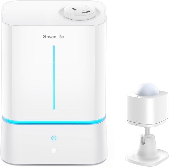 GoveeLife Smart Humidifier 4.5L for Bedroom & Motion Sensor