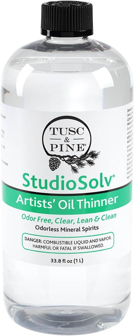 Tusc & Pine StudioSolvTM Odorless Mineral Spirits 33.8oz (1L)