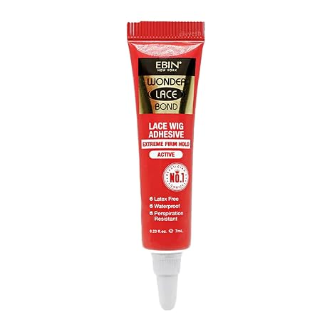 EBIN NEW YORK Wonder Lace Bond Tube, Extreme Firm Wig Glue - 0.23 fl oz