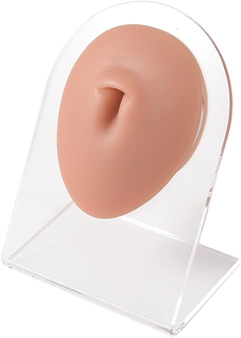 Soft Flexible Silicone Human Body Model Displays Ear Mouth Eye Tongue Nipple Model Simulation For Jewelry Display Teaching Tool