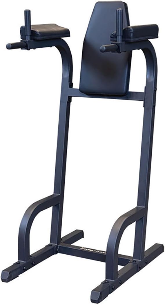 Body-Solid (GVKR60) Vertical Knee Raise with Dip Station for Abdominal and Core Training, Home and Commercial Gym | Designed for Abdominal and Core Training. Home & Commercial Gym.