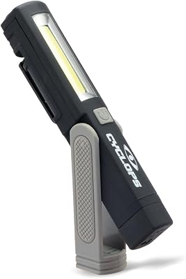 Cyclops 500 Lumen Utility Light | Tactical Durable Lightweight Compact Portable Rechargeable Adjustable Magnetic Stand Bright Flashlight