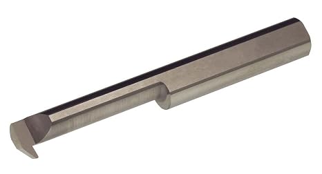 THINBIT RT61CR MICROBIT Uncoated Solid Carbide Reverse Profiling Tool, .375" Minimum bore, 1.250" Reach, Heavy Duty Elliptical Neck with .115" Projection and 3/8" Shank