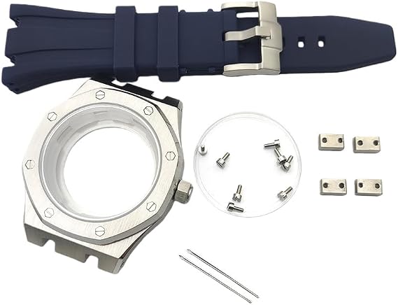 42mm Octagonal Watch Case & Bracelet, Fits NH35 NH36 Movement 31.8mm Dial, Sport Watch Modification Kit for Audemars Piguet Royal Oak