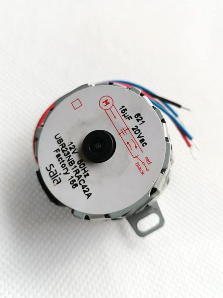 Davitu AC Motor - Saia Burgess AC synchronous motor, 12V UBR23NB1RAC42A, SAIA synchronous motor, (Speed: 500rpm)