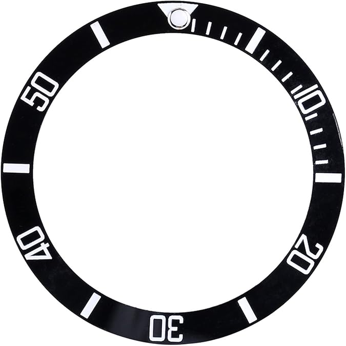 VGEBY Watch Bezel Insert, Ceramic Wristwatch Bezel Insert Loop Replacement Part Watch Accessories (Black)
