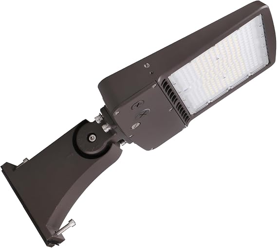 LED Parking Lot Lights 150W Shoebox Street Pole Lighting 5700K