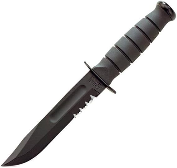 Fixed Blade/Serrated Edge Black