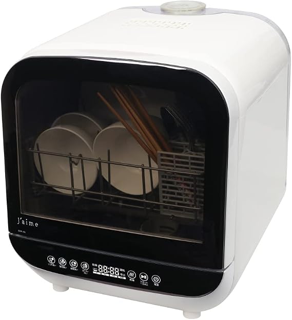 SK Japan SJM-DW6A Dishwasher and Dryer No Construction Required, White Tank Type, 1.6 gal 6 L Gem