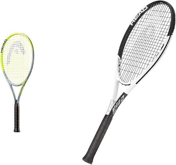 HEAD Tour Pro and Geo Speed Tennis Rackets Bundle - 2 Prestrung Racquets