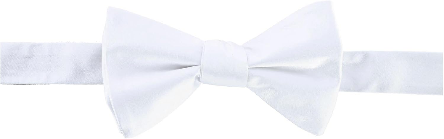 Trafalgar Mens Sutton Solid Color Silk Self-Tie Bow Tie