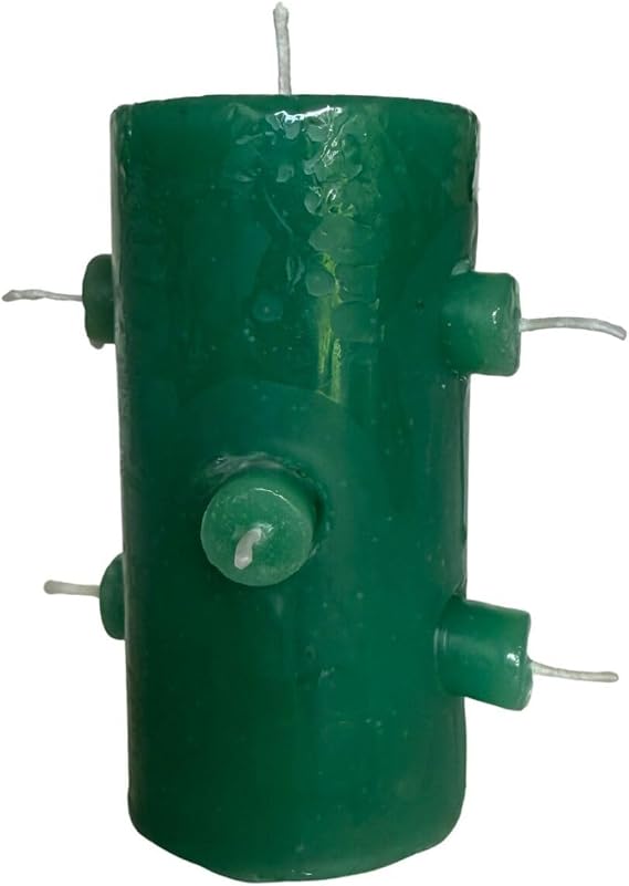 Original Botanica Fast Luck 7 Wicks Candle, Green