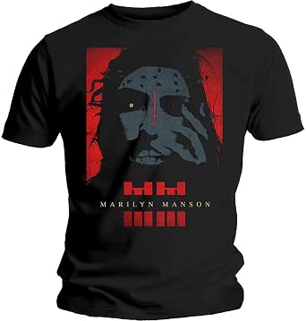 Marilyn Manson Unisex Adult Rebel Cotton T-Shirt (S) (Black)